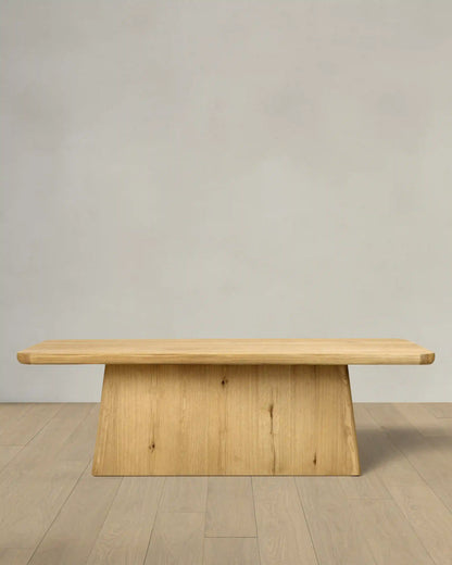 Rustic Oak Plinth Dining Table