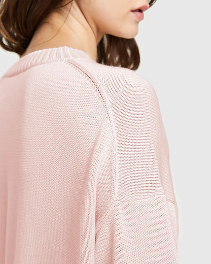 100% Organic Cotton Boyfriend Crew Sweater