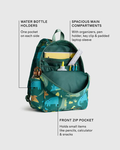 Recycled Double Pocket Backpack