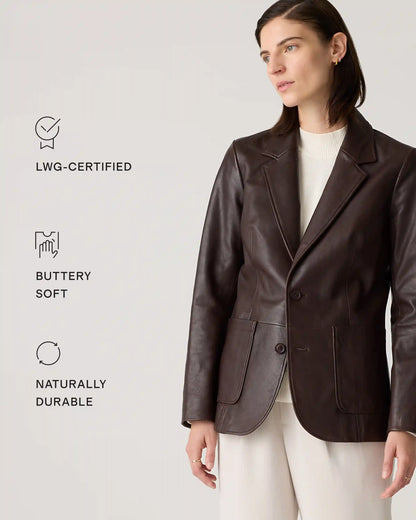100% Leather Blazer