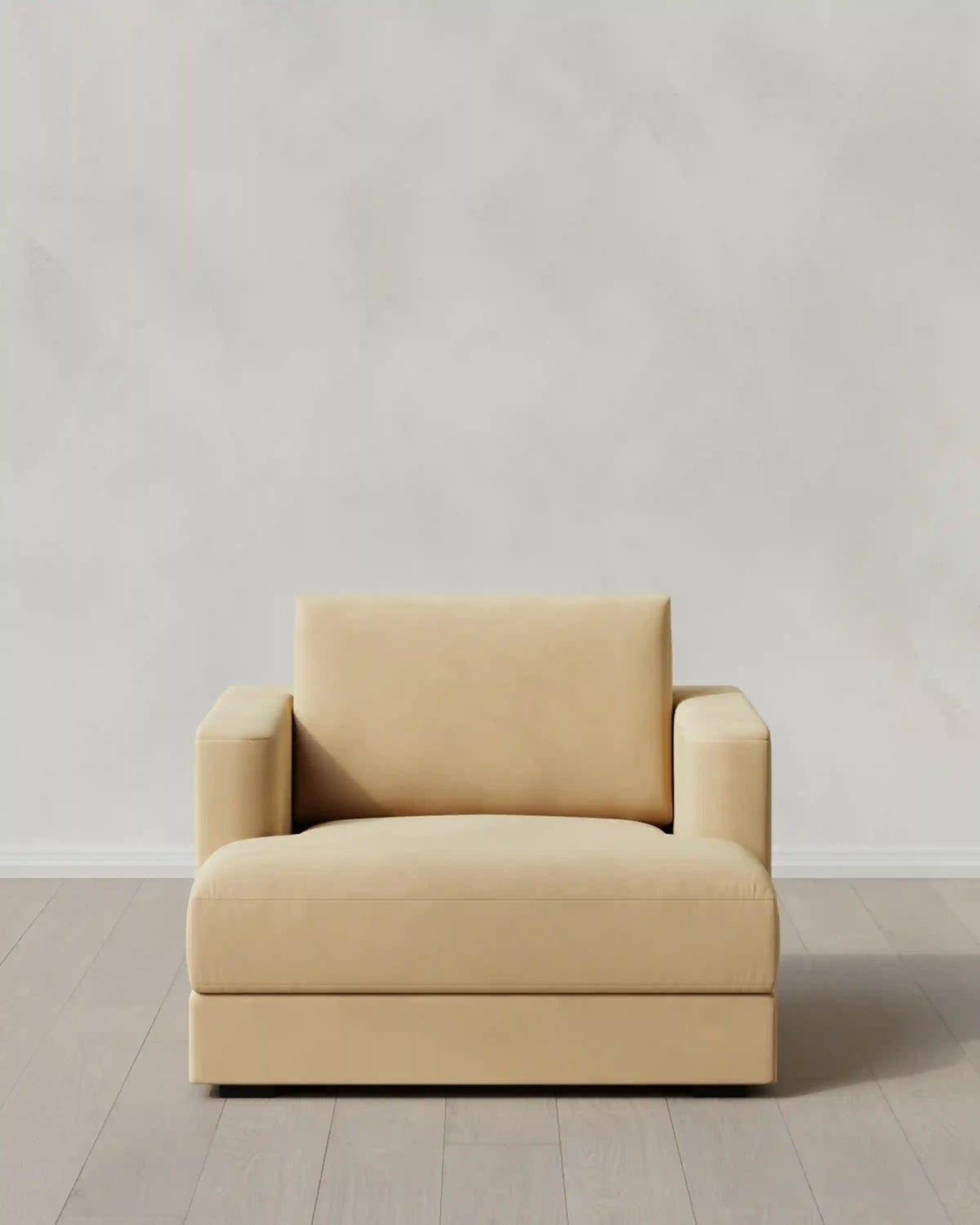 Sierra Curved Arm Accent Chair in Performance Velvet