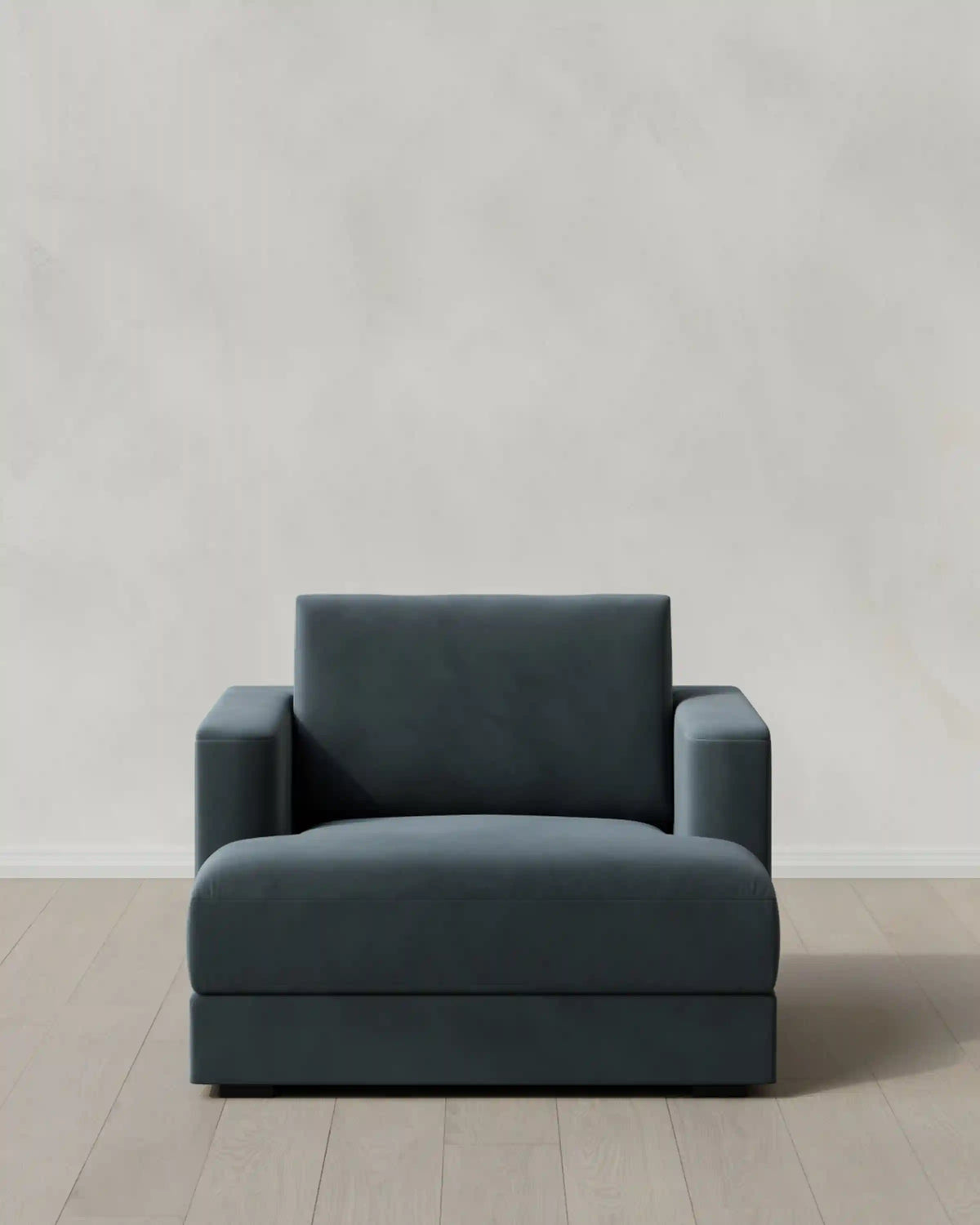 Sierra Curved Arm Accent Chair in Performance Velvet