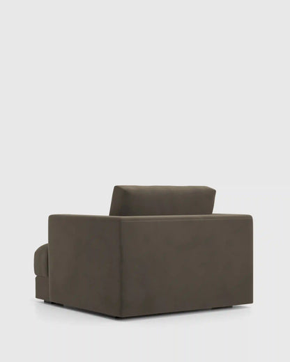 Sierra Curved Arm Accent Chair in Performance Velvet