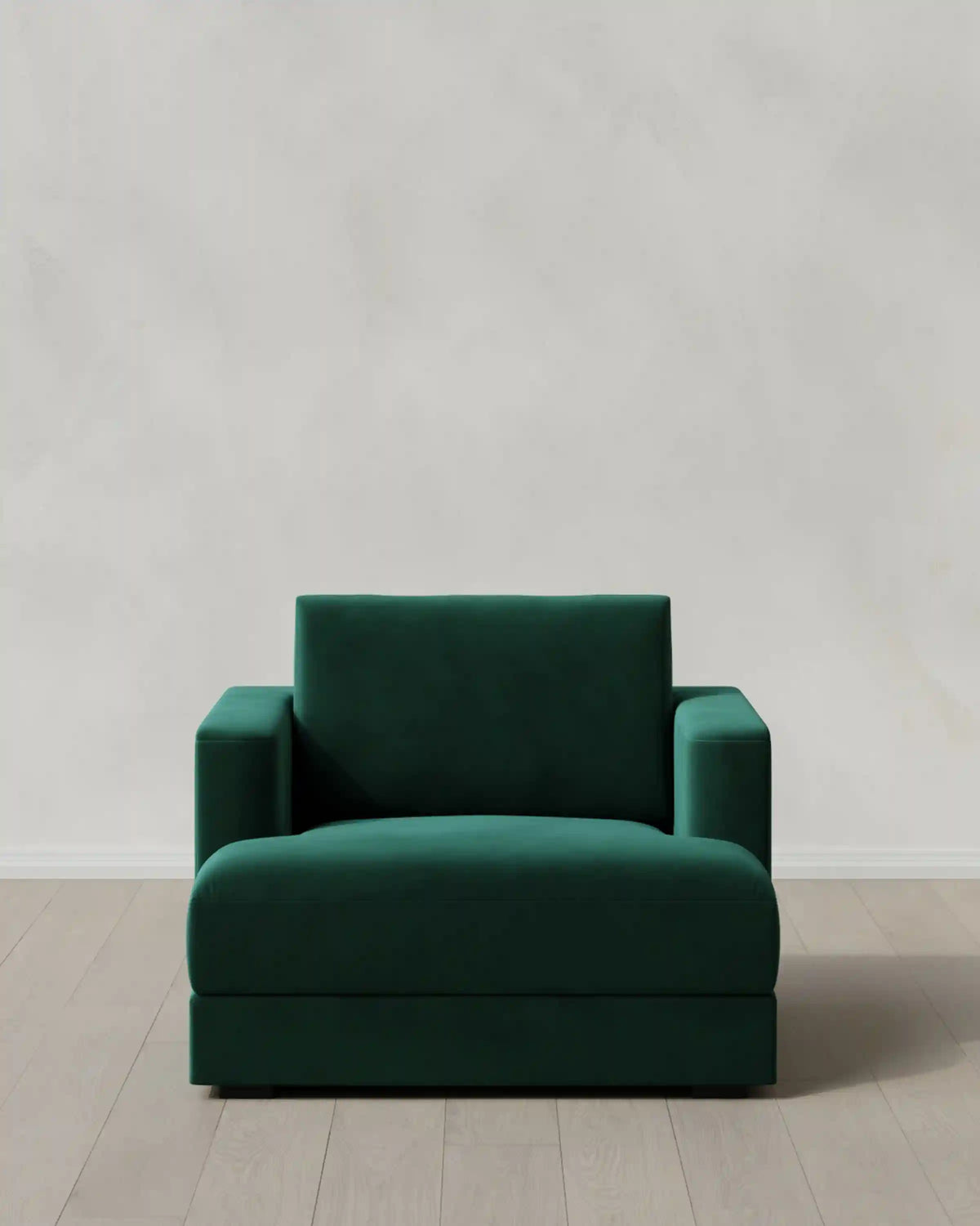 Sierra Curved Arm Accent Chair in Performance Velvet