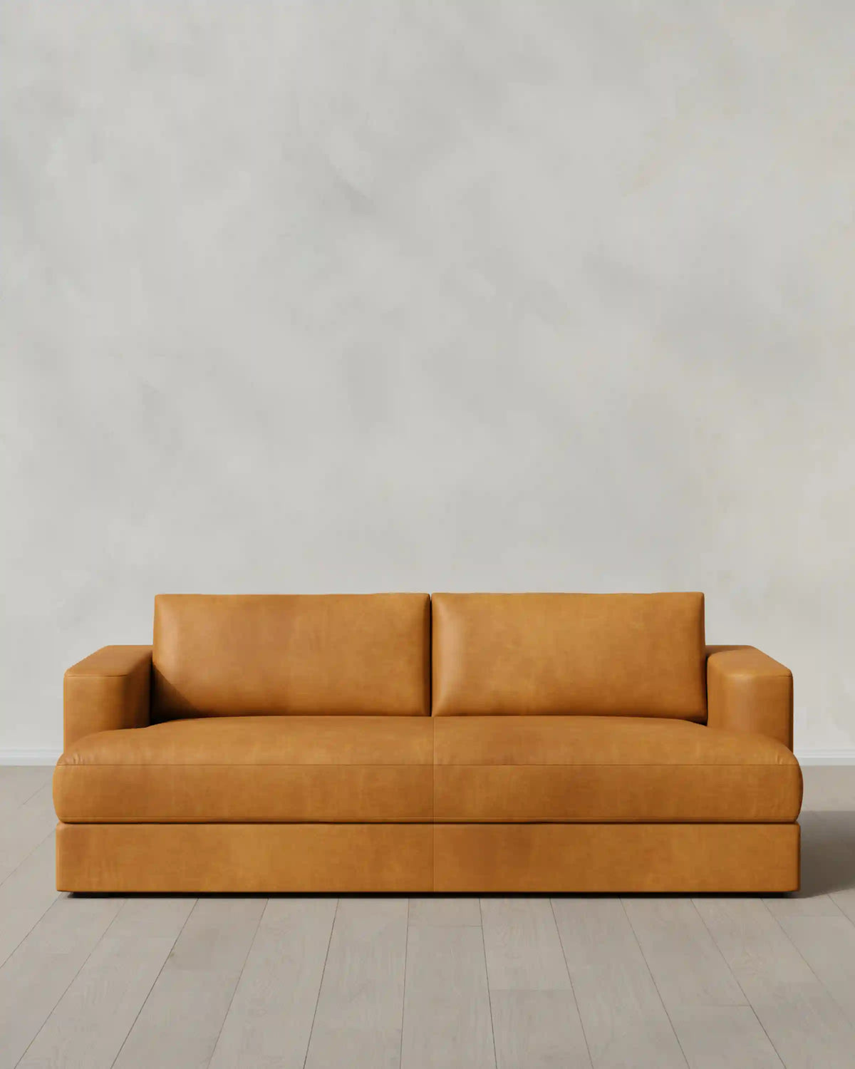 Sierra Curved Arm Sofa in Leather