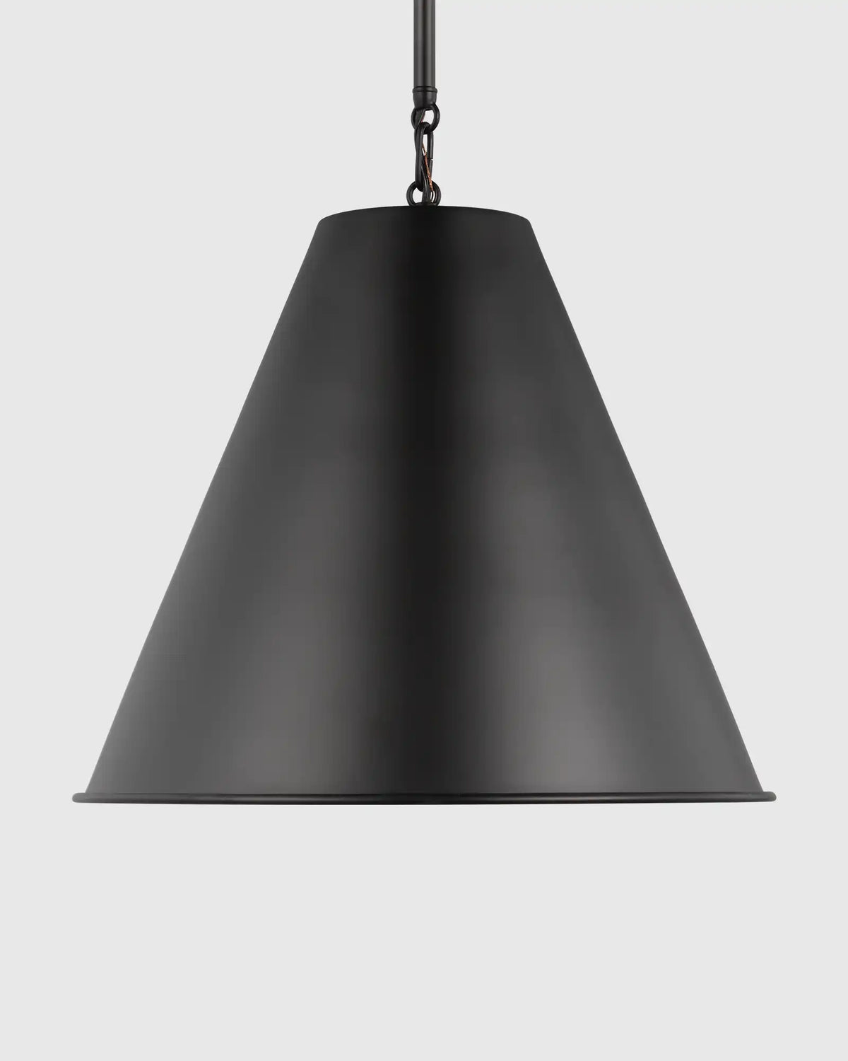 Tapered Steel Shade Pendant Light