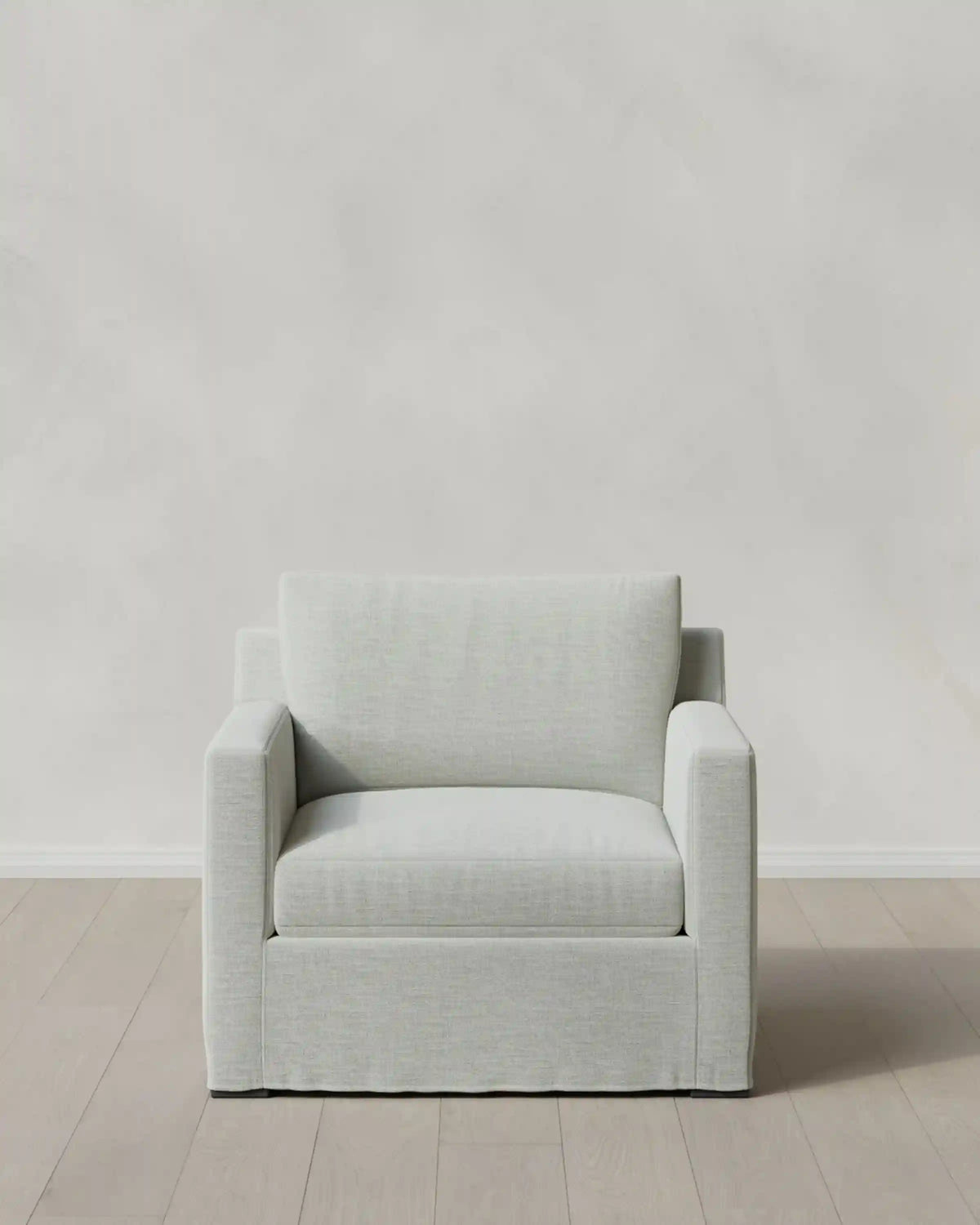 Ellery Slipcover Chair in Performance Linen