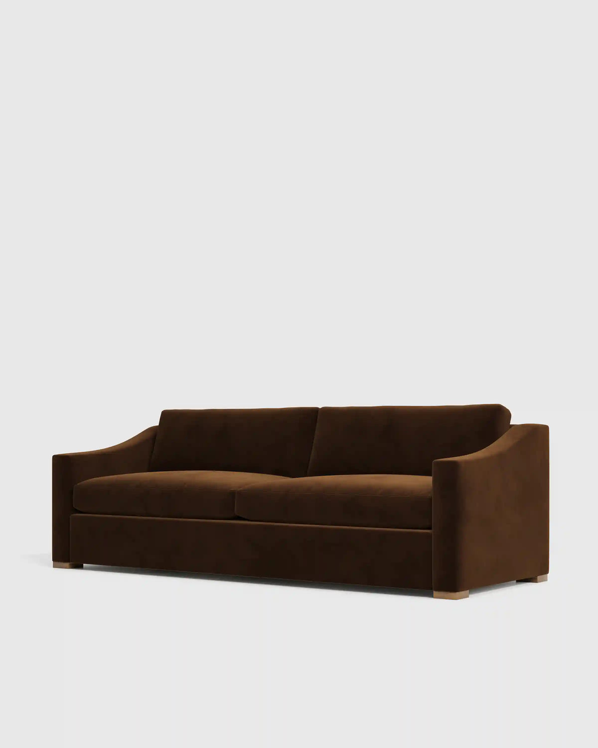 Hollis Slope Arm Sofa in Performance Velvet