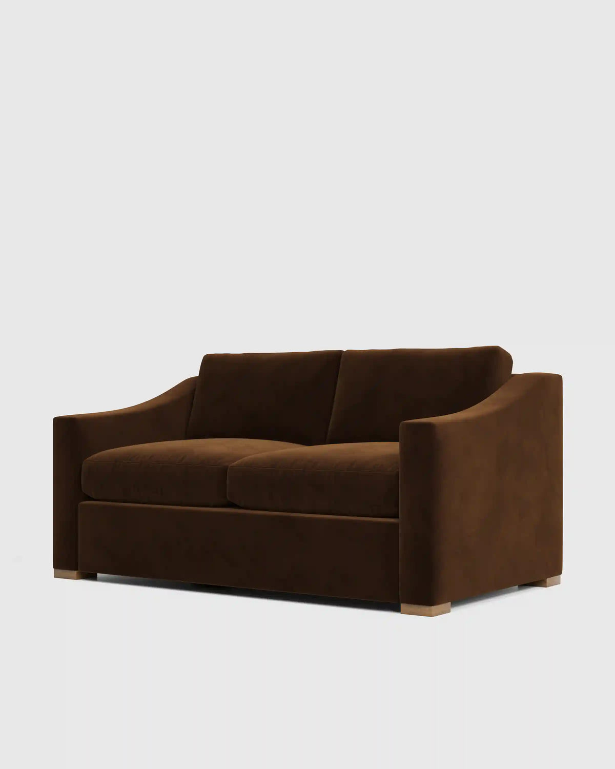 Hollis Slope Arm Sofa in Performance Velvet
