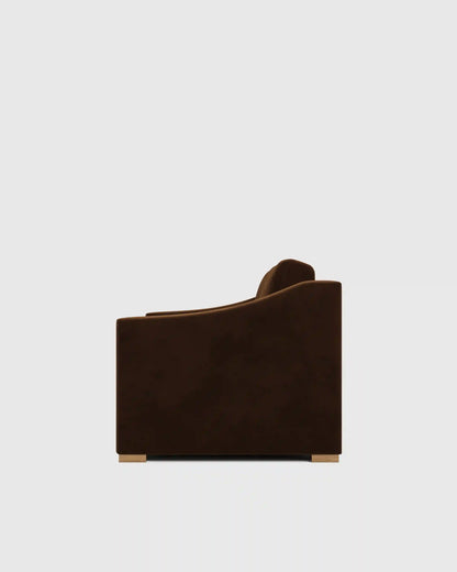 Hollis Slope Arm Sofa in Performance Velvet