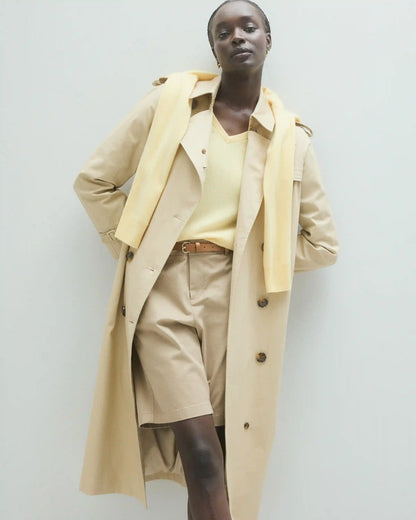 Organic Stretch Cotton Chino Bermuda Shorts