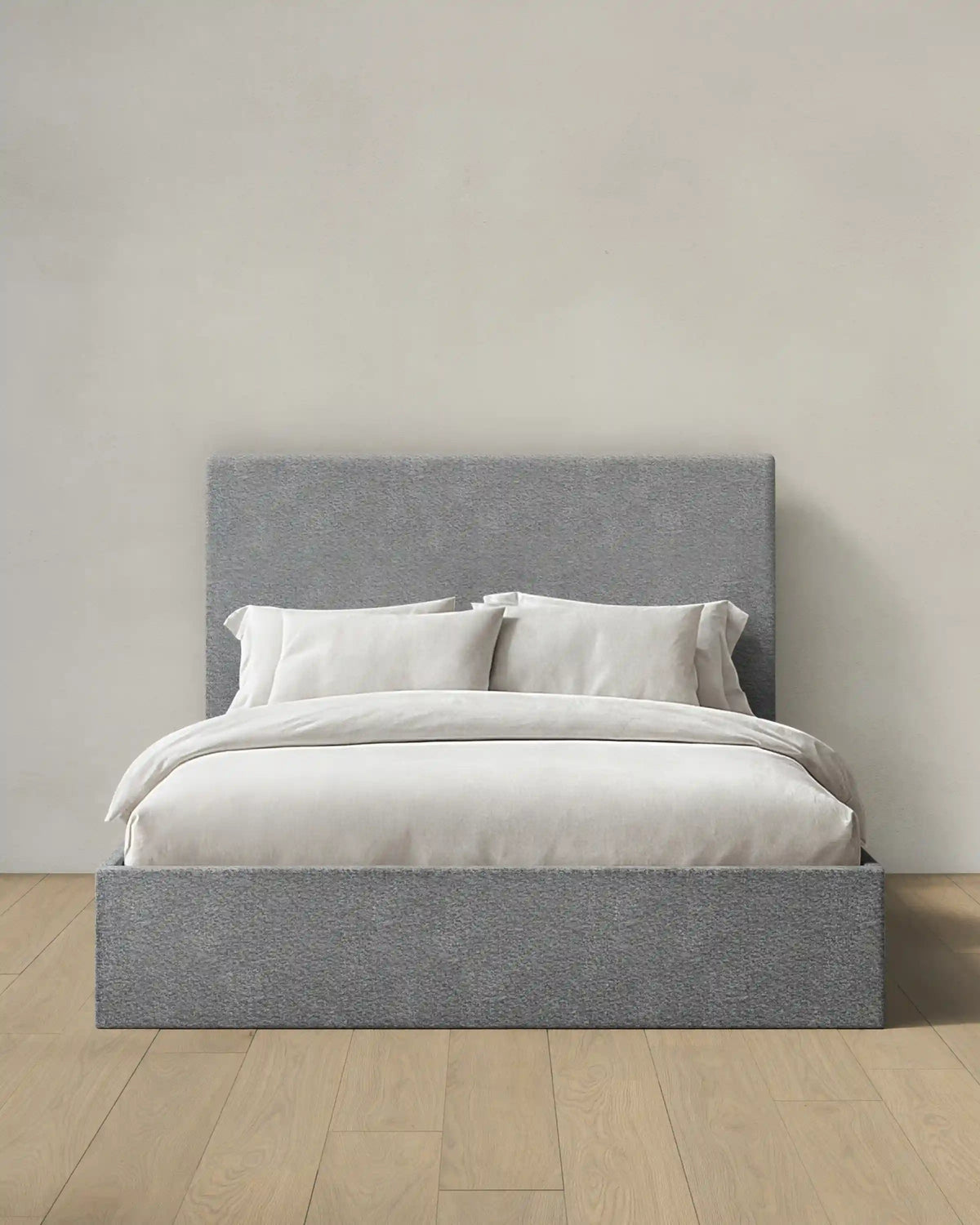 Plush Boucle Square Bed