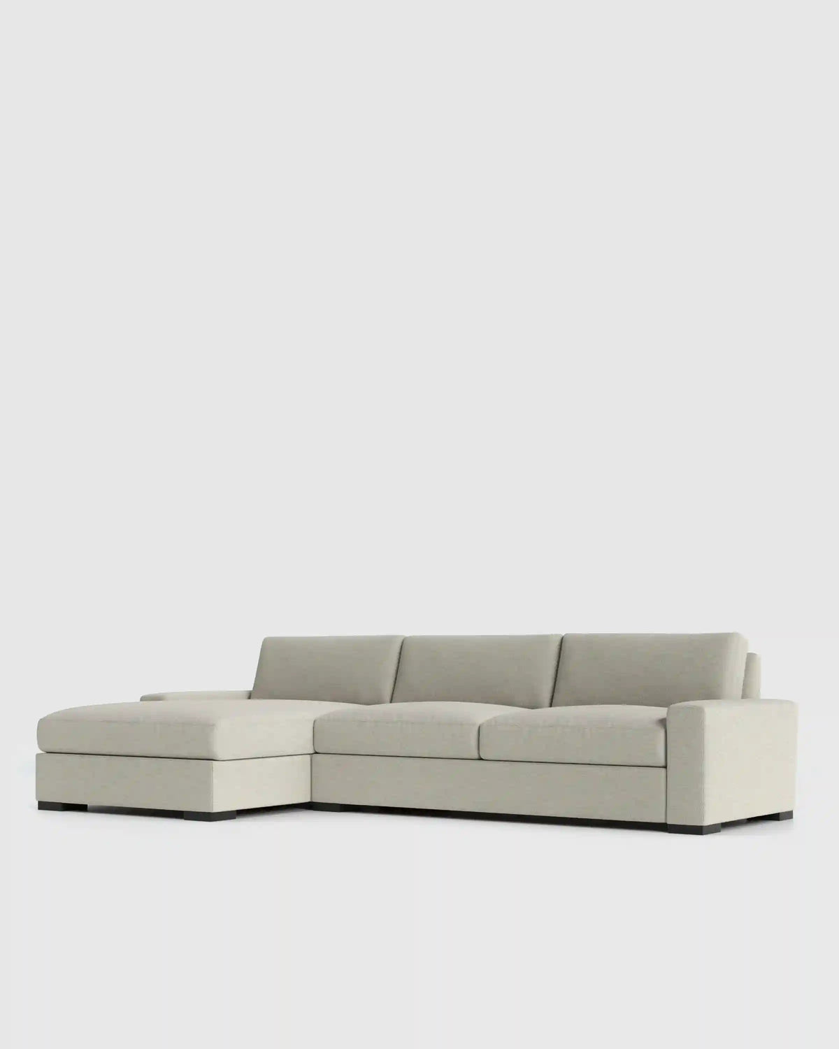 Stillman Chaise Sectional in Performance Basketweave