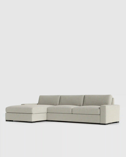 Stillman Chaise Sectional in Performance Basketweave