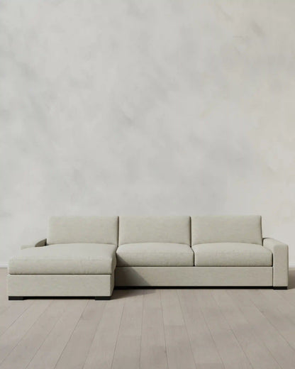 Stillman Chaise Sectional in Performance Basketweave