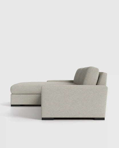 Stillman Chaise Sectional in Performance Basketweave