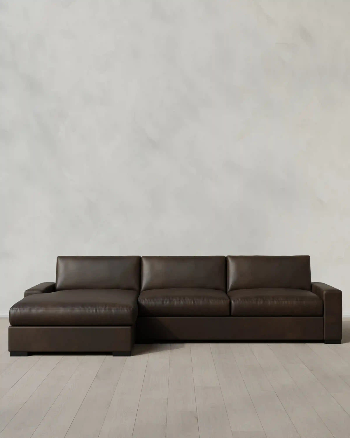 Stillman Chaise Sectional in Leather