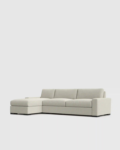 Stillman Chaise Sectional in Performance Basketweave