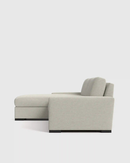 Stillman Chaise Sectional in Performance Basketweave