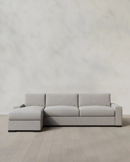 Stillman Chaise Sectional in Performance Basketweave