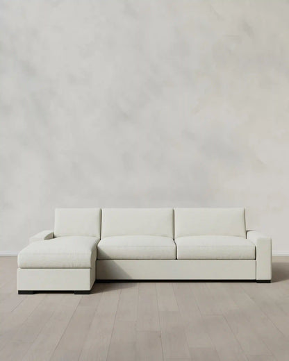 Stillman Chaise Sectional in Performance Basketweave