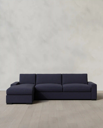Stillman Chaise Sectional in Performance Basketweave