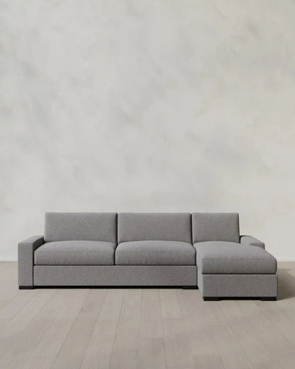 Stillman Chaise Sectional in Performance Basketweave