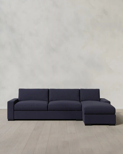 Stillman Chaise Sectional in Performance Basketweave