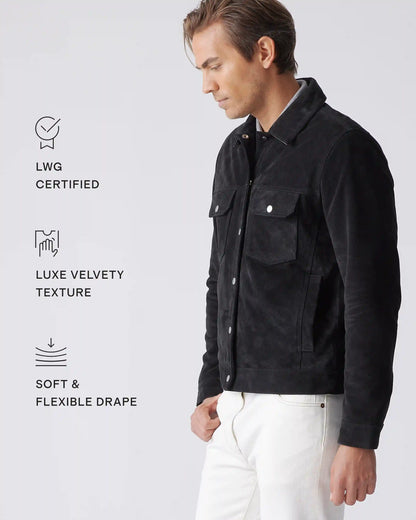 100% Suede Biker Jacket