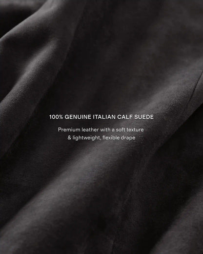 Italian Suede Trucker Jacket