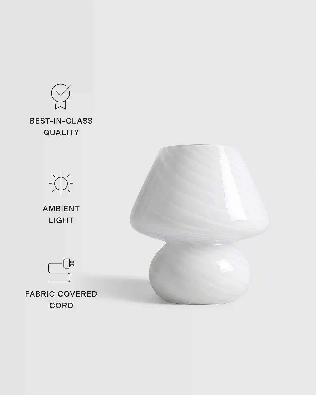 Swirled Glass Table Lamp