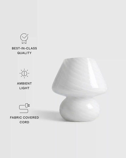 Swirled Glass Table Lamp