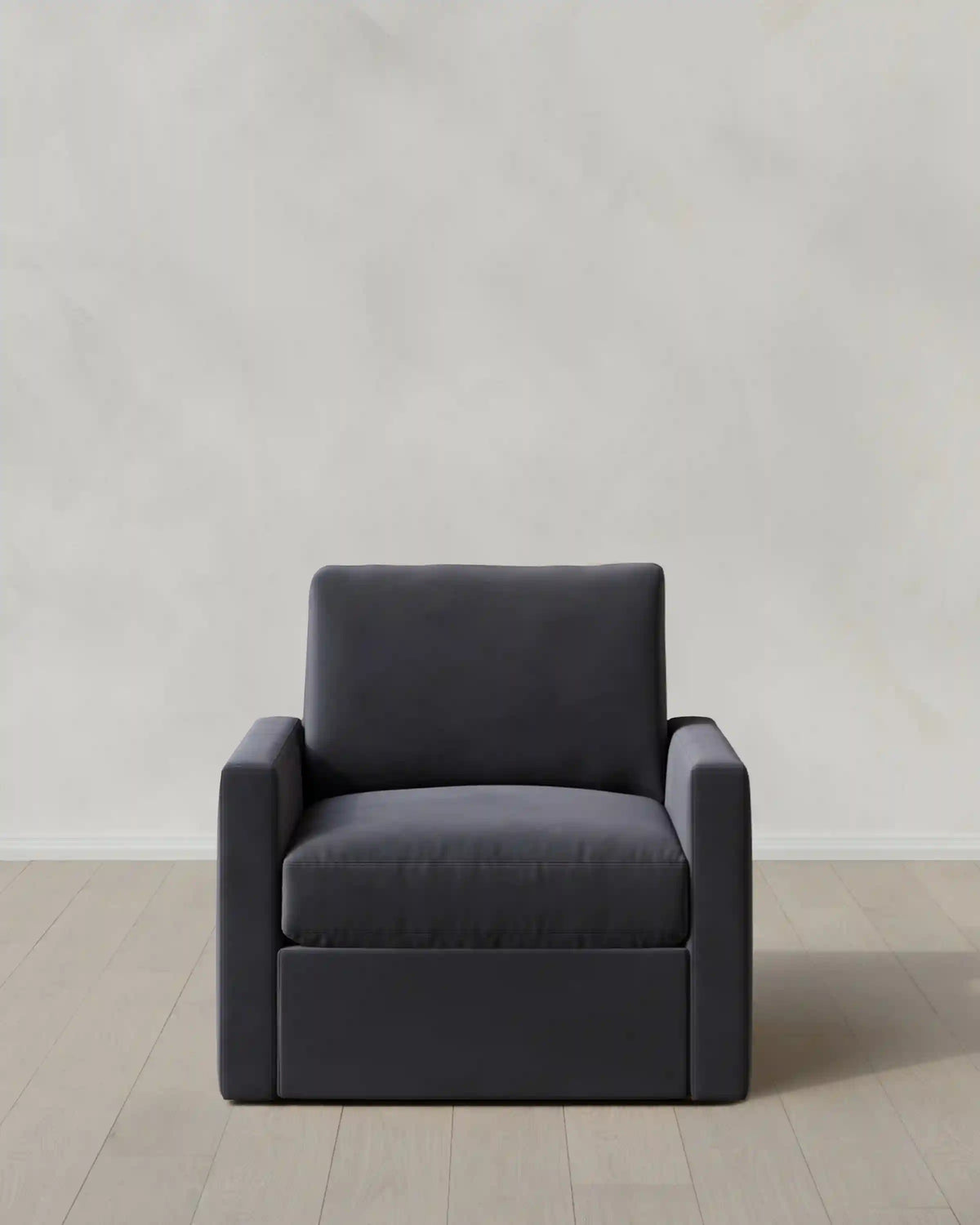 Brennan Swivel Chair in Performance Velvet