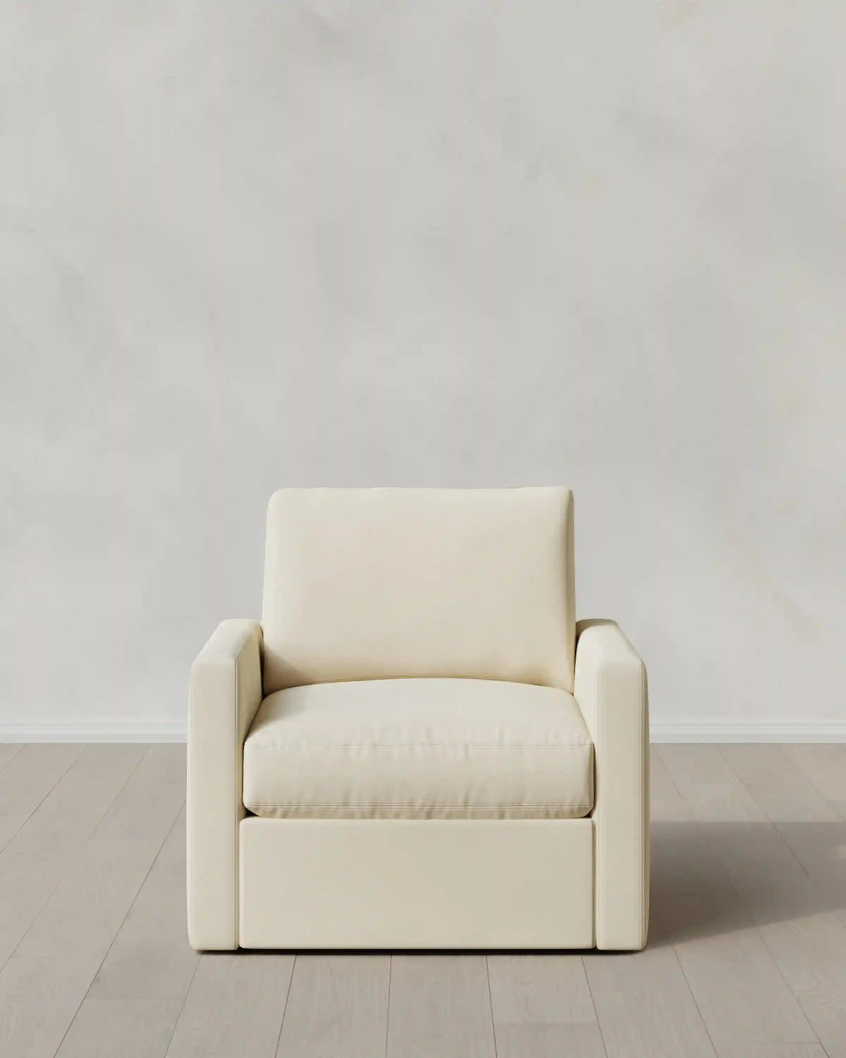 Brennan Swivel Chair in Performance Velvet