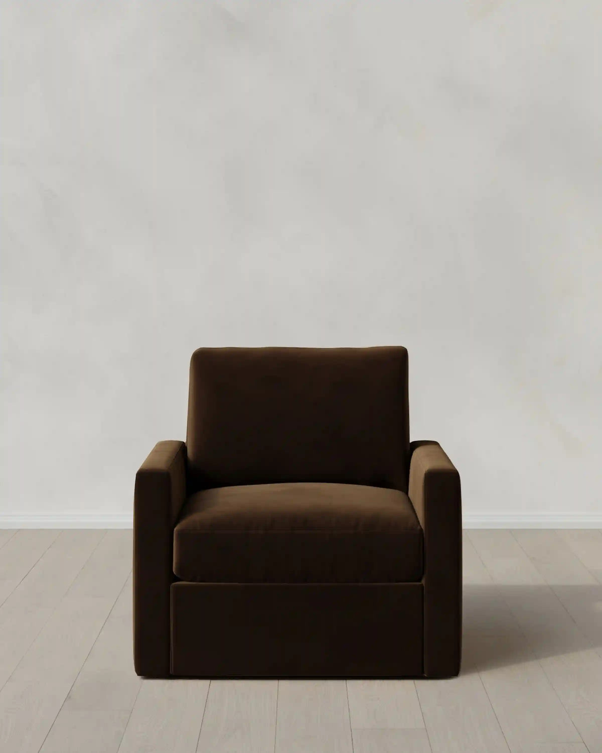 Brennan Swivel Chair in Performance Velvet