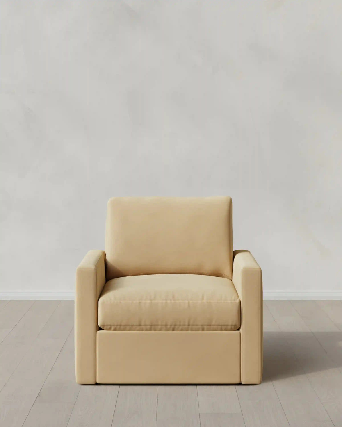 Brennan Swivel Chair in Performance Velvet