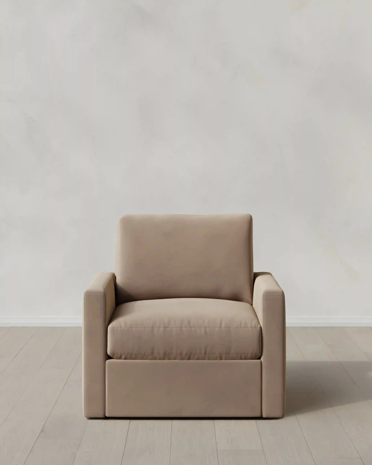 Brennan Swivel Chair in Performance Velvet