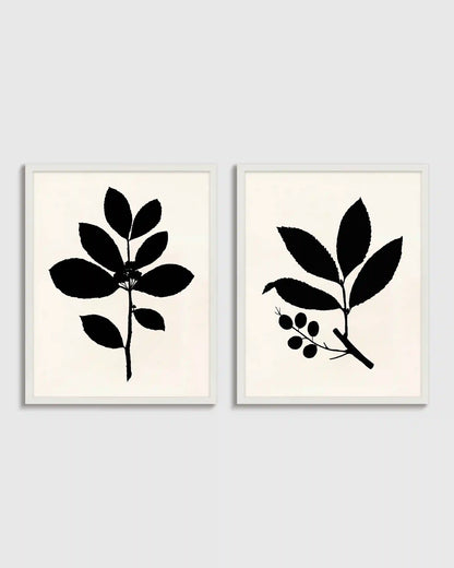 Tea Tree, Cherry Laurel by Philippa Katz (Set of 2)