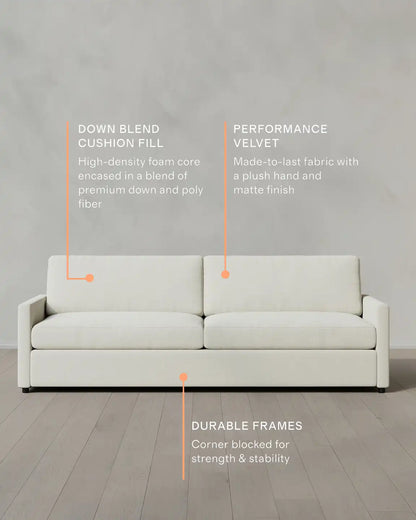 Brennan Sofa in Performance Basketweave