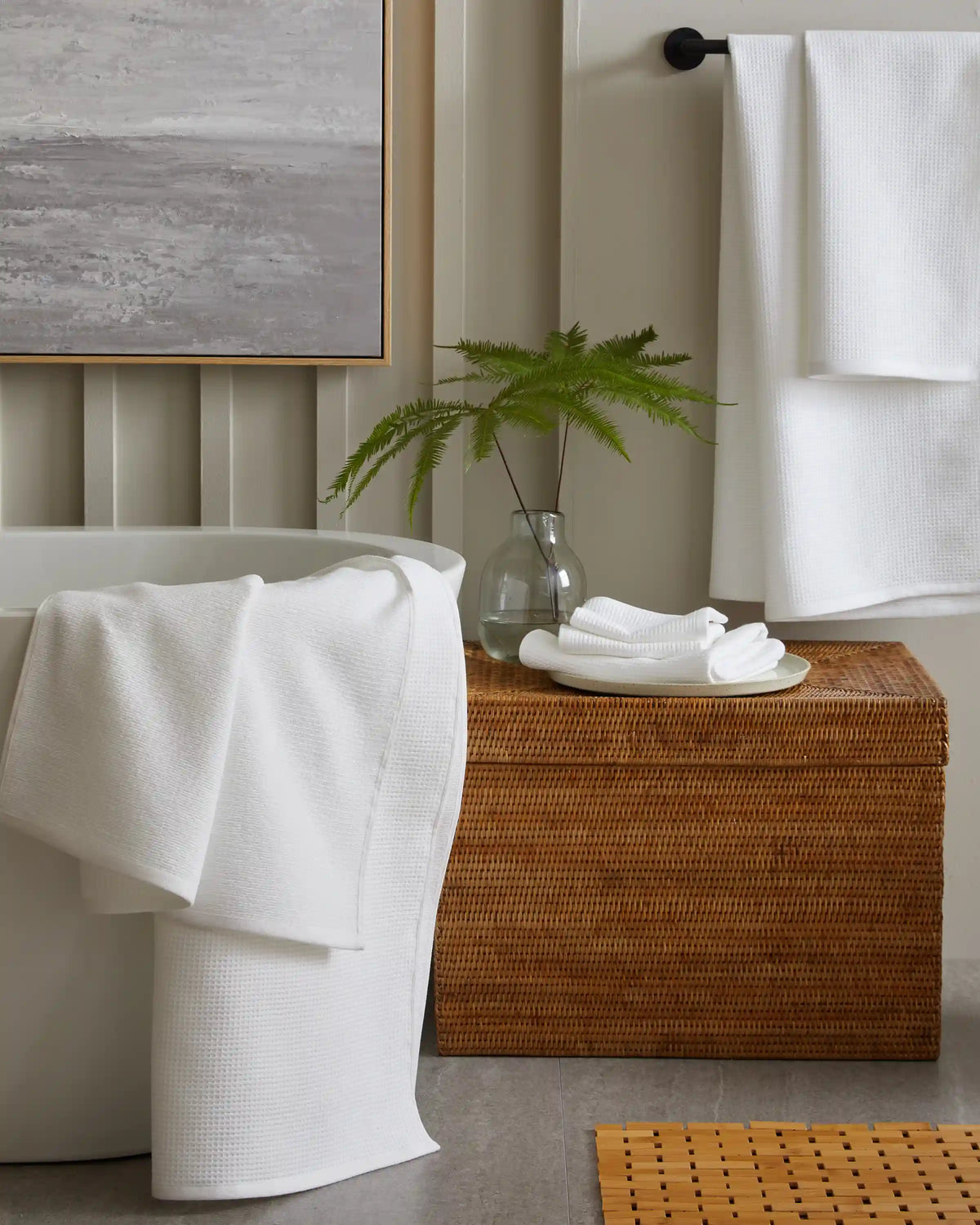 Turkish Waffle Terry Bath Sheet Bundle