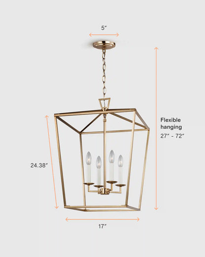 Traditional Steel Lantern Pendant