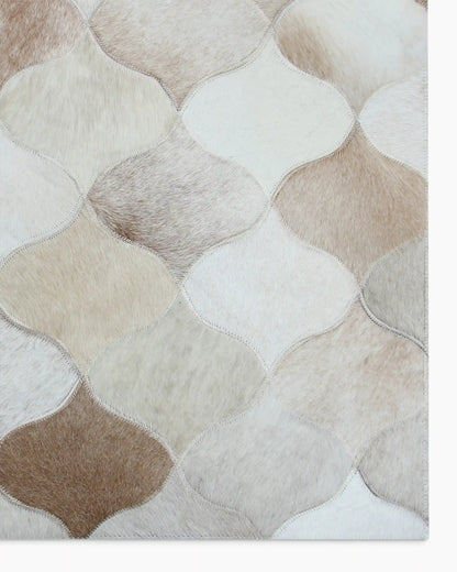 Trellis Hair on Hide Rug