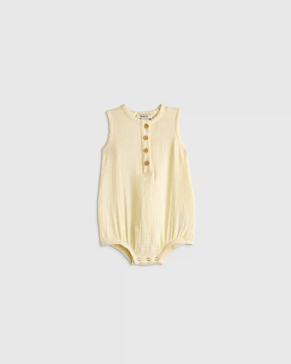 100% Organic Cotton Gauze Bubble Romper