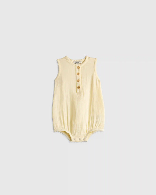 100% Organic Cotton Gauze Bubble Romper