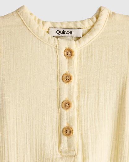 100% Organic Cotton Gauze Bubble Romper