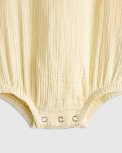 100% Organic Cotton Gauze Bubble Romper