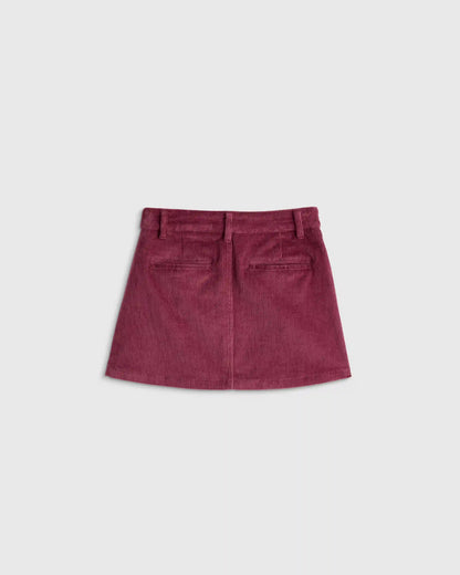 Organic Cotton Stretch Corduroy Skirt