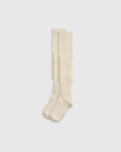 Organic Cotton Rib Tights (2-pack)