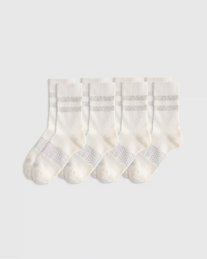 Everyday Cotton Varsity Stripes Half-Crew Sock (4-Pack)