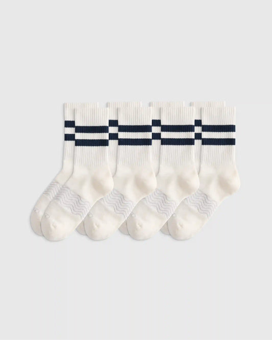 Everyday Cotton Varsity Stripes Half-Crew Sock (4-Pack)